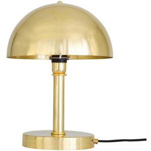 Turku Modern Dome Table Lamp in Brass or Silver