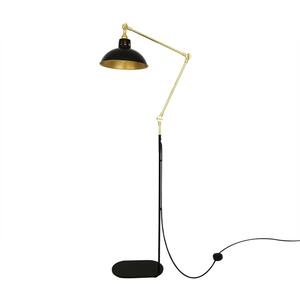 Senglea Modern Floor Lamp Brass and Black