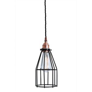 Lima Industrial Cage Copper Pendant Light by Mullan Lighting
