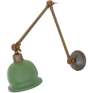 Nico Vintage Adjustable Arm Picture Light with Brass Shade by Mullan Lighting