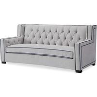 Collins 3 Seater Buttoned Grey Sofa