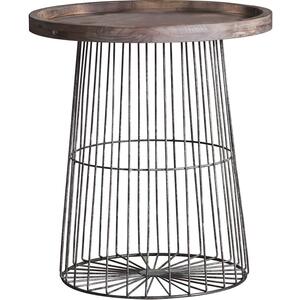 Menzies Caged Gun-Metal Side Tray Table
