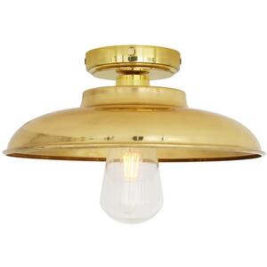 Darya Industrial Brass Ceiling Light IP65 by Mullan Lighting