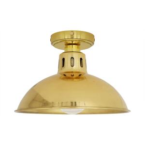 Talise Industrial Antique Brass/Silver Bathroom Ceiling Light IP65