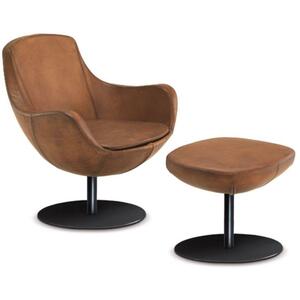 Luna lounge chair and stool