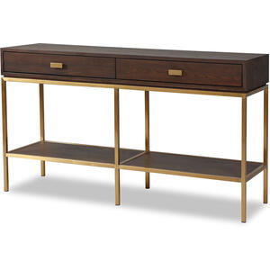 Levi Dressing Table Black Ash and Steel