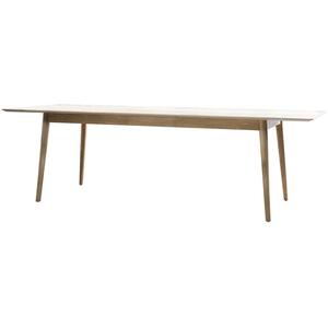 Milano Oak Rectangular Extending Dining Table 2000-2520mm with Chevron Inlay