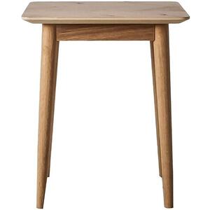 Milano Oak Side Table with Chevron Inlay