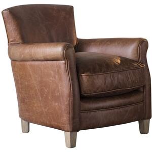 Mr. Paddington Chair Vintage Brown Leather by Gallery Direct