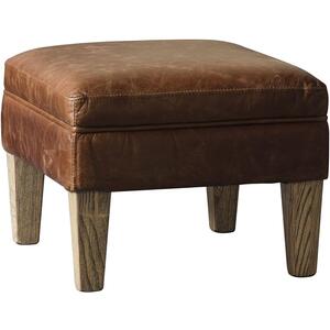 Mr. Paddington Stool Vintage Brown Leather by Gallery Direct
