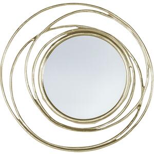 Allende Round Galaxy Spiral Mirror Satin Gold