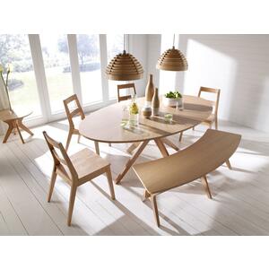 Svena Scandi Light Oak Dining Bench by Icona Furniture