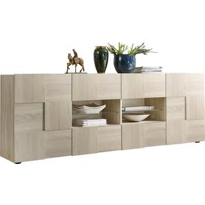 Treviso Long Sideboard - Two Doors / Four Drawers in Samoa Oak Finish by Andrew Piggott Contemporary Furniture