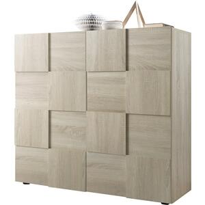 Treviso Two Door High Sideboard - Samoa Oak finish by Andrew Piggott Contemporary Furniture