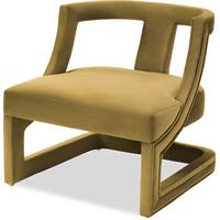 Jimi Occasional Chair in Mustard Yellow, Grey or Limestone Velvet
