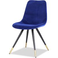 Orson Velvet Dining Chair in Blue or Grey