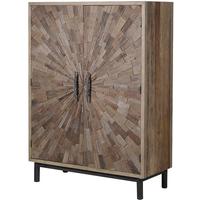 Elm Textured Two Door Four Shelf Cabinet by The Orchard
