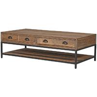Greenwich Reclaimed Wood Two Drawer Coffee Table