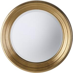 Chaplin Round Mirror Gold by Gallery Direct