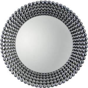 Sharrington Round Bevelled Wall Mirror with Jewelled Frame 90cm