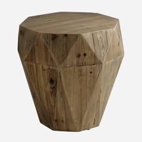Brancusi Geometric Wood Stool