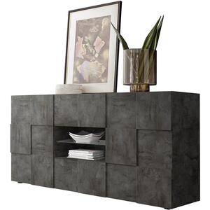 Treviso Sideboard - Two Doors/Two Drawers Anthracite Finish