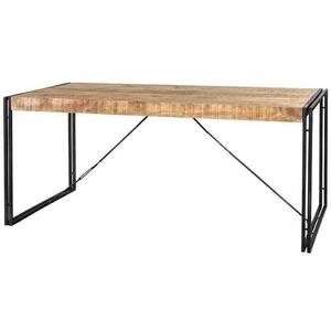 Cosmo Industrial Metal & Mango Wood Dining Table 150 x 90cm