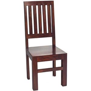Toko Dark Wood Mango Slat Back Dining Chair - Set of 2