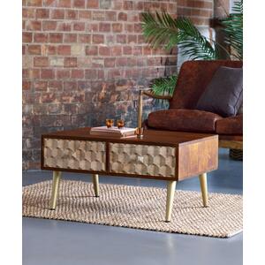 
Edison Coffee Table with 2 Drawers  by Indian Hub