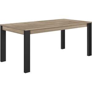 Clay Extending Dining Table 180 - 237cm - Light Natural Oak Finish by Virtual Home