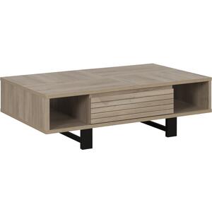 Clay Coffee Table One Drawer - Light Natural Oak Finish by Virtual Home