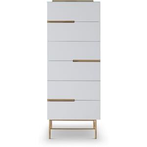 Alberto Six Drawer Tall Narrow Chest by Gillmore Space