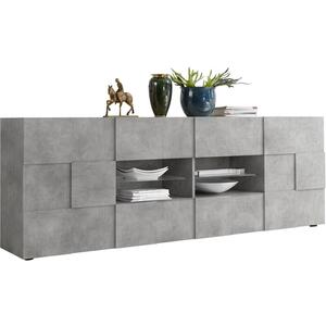 Treviso Two Door/Four Drawer Sideboard - Grey Concrete Finish by Andrew Piggott Contemporary Furniture
