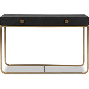 Rhapsody Dressing Table Black Ash and Brass Frame