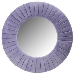 Piaggi violet velvet round mirror