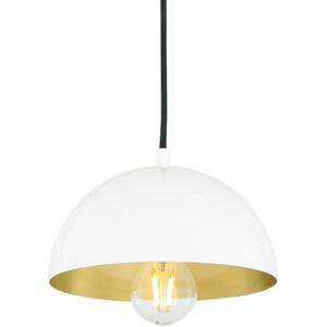 Avon Small Dome Pendant with Brass Interior 20cm by Mullan Lighting