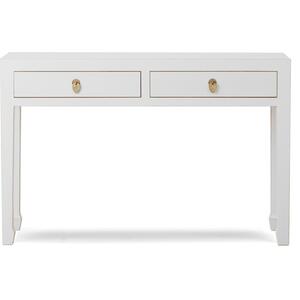 Qing white large console by The Nine Schools