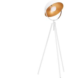 Metal Tripod Lamp Black and Gold THAMES II by Beliani