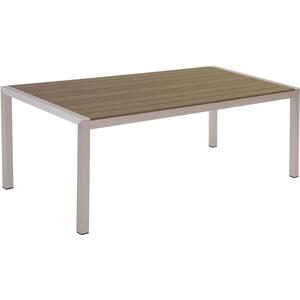 VERNIO Outdoor Rectangular Dining Table Brown or White