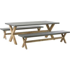 OLBIA Concrete Bench Dining Sets
