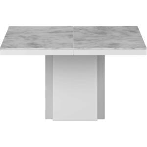 Dusk White Marble Square Dining Table by Temahome