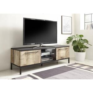 Roma TV Unit- Natural with Burnt Black Finish by Andrew Piggott Contemporary Furniture
