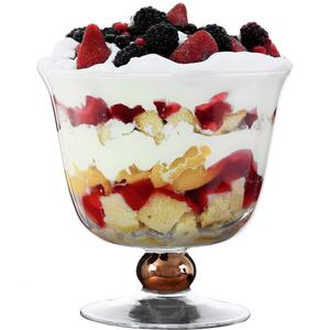 Handpainted Glass Trifle Dessert Bowl 3.5L