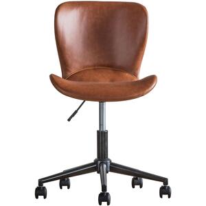 Mendel Faux Leather Swivel Office Chair Brown or Grey