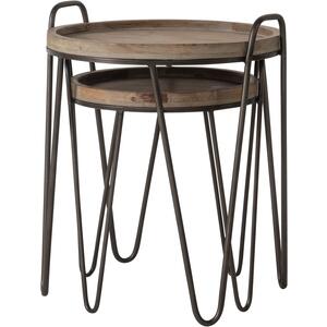 Nuffield Hairpin Nest of 2 Tables