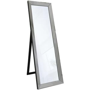 Lunar Cheval Grey Floor Mirror with Stand