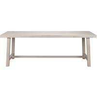 Milton Solid Oak White Rectangular Dining Table