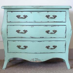 Etienne Aqua Blue Three Drawer Chest of Drawers by The Orchard