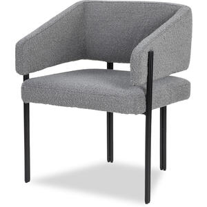 Tatler Art Deco Dining Chair - Ivory Boucle Sand or Grey Fabric