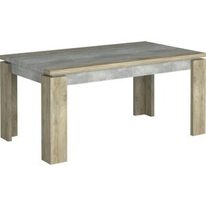Norton Light Wood & Concrete Finish Rectangular Extending Dining Table by Sciae